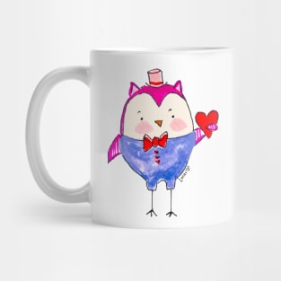 Valentine Treat the Owl Mug